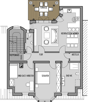 Grundriss Altenwoogstraße 13 - Wohnung 3 - 2. OG