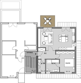 Grundriss Altenwoogstraße 13 - Wohnung 2 - 2. OG